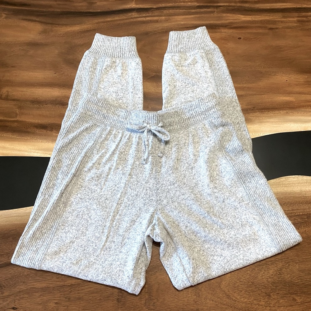 Pink Rose Sweater Knit Joggers